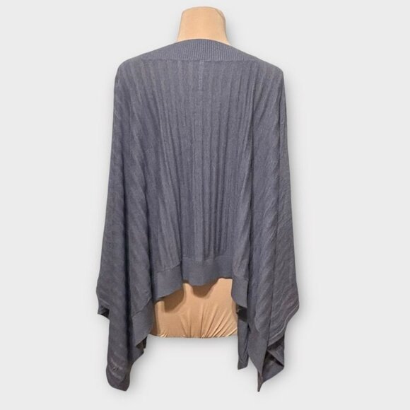 NEW Lululemon Forward Flow Poncho Heathered Moonwalk Gray NWOT Sweater Cape OS - Picture 7 of 10